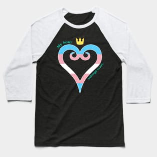 Trans Pride Heart Baseball T-Shirt